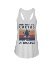 Vintage Mess With The Cactus Get Attacktus Shirt Ladies Flowy Tank thumbnail