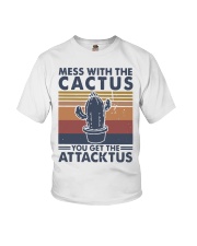 Vintage Mess With The Cactus Get Attacktus Shirt Youth T-Shirt thumbnail