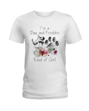 Im A Dog And Freddie Kind Of Girl Shirt Ladies T-Shirt thumbnail