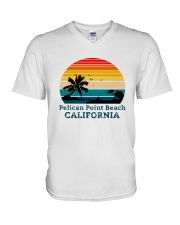 Vintage Pelican Point Beach California Shirt V-Neck T-Shirt thumbnail