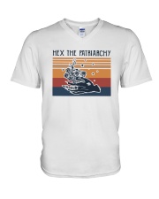 Vintage Hex The Patriarchy Shirt V-Neck T-Shirt thumbnail