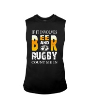 If It Involves Beer And Rugby Count Me In Shirt Sleeveless Tee thumbnail