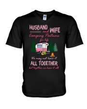 Husband And Wife Camping Partners For Life Shirt V-Neck T-Shirt thumbnail