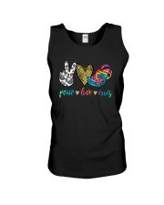 Peace Love Crocs Shirt Unisex Tank thumbnail