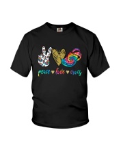 Peace Love Crocs Shirt Youth T-Shirt thumbnail