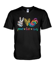 Peace Love Crocs Shirt V-Neck T-Shirt thumbnail