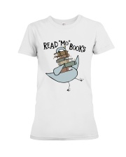 Bird Read Mo Books Shirt Premium Fit Ladies Tee tile