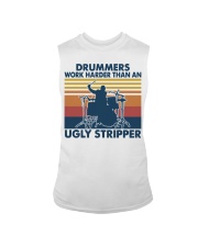 Vintage Drummer Work Harder Than An Ugly Shirt Sleeveless Tee thumbnail