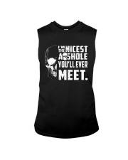 Skull Im The Nicest Asshole Youll Ever Meet Shirt Sleeveless Tee thumbnail