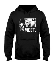 Skull Im The Nicest Asshole Youll Ever Meet Shirt Hooded Sweatshirt thumbnail