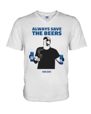Official Always Save The Beers T Shirt V-Neck T-Shirt thumbnail
