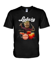 Drums Baby Groot Ludwig Shirt V-Neck T-Shirt thumbnail