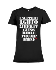 Belles Smokin BBQ Shirt Premium Fit Ladies Tee thumbnail