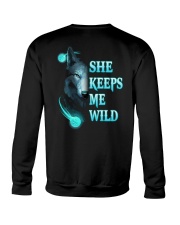 Wolf She Keeps Me Wild Shirt Crewneck Sweatshirt thumbnail