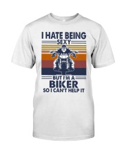 Vintage I Hate Being Sexy But Im A Biker Shirt Premium Fit Mens Tee thumbnail