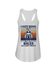 Vintage I Hate Being Sexy But Im A Biker Shirt Ladies Flowy Tank thumbnail