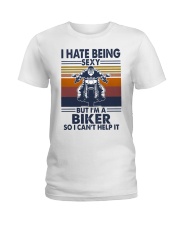 Vintage I Hate Being Sexy But Im A Biker Shirt Ladies T-Shirt thumbnail