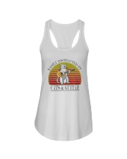 Vintage Easily Distracted By Cats And Guitar Shirt Ladies Flowy Tank thumbnail