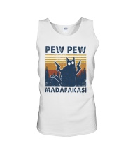 Vintage Cat Pew Pew Madafakas Shirt Unisex Tank thumbnail