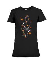 Halloween Music Note Symbol Shirt Premium Fit Ladies Tee thumbnail