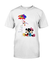 Flower And Dragonfly Mickey Let It Be Shirt Classic T-Shirt front