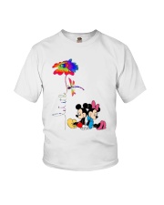 Flower And Dragonfly Mickey Let It Be Shirt Youth T-Shirt thumbnail