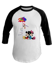 Flower And Dragonfly Mickey Let It Be Shirt Baseball Tee thumbnail
