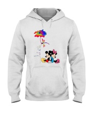 Flower And Dragonfly Mickey Let It Be Shirt Hooded Sweatshirt thumbnail