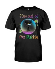 Black Cat Stay Out Of My Bubble Shirt Premium Fit Mens Tee thumbnail