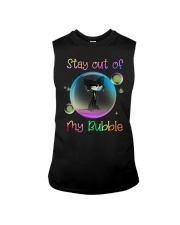 Black Cat Stay Out Of My Bubble Shirt Sleeveless Tee thumbnail