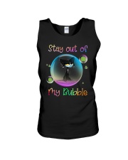 Black Cat Stay Out Of My Bubble Shirt Unisex Tank thumbnail