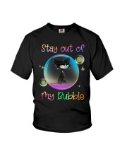 Black Cat Stay Out Of My Bubble Shirt Youth T-Shirt thumbnail