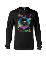 Black Cat Stay Out Of My Bubble Shirt Long Sleeve Tee thumbnail