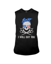 American Skull I Will Cut You Shirt Sleeveless Tee thumbnail