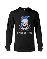 American Skull I Will Cut You Shirt Long Sleeve Tee thumbnail
