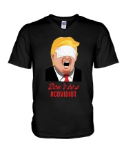 Trump Dont Be A Covidiot Shirt V-Neck T-Shirt thumbnail