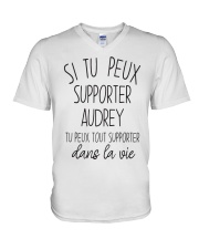 Si Tu Peux Supporter Audrey Tu Peux Tout Shirt V-Neck T-Shirt thumbnail