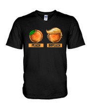 Donald Trump Peach Impeach Shirt V-Neck T-Shirt thumbnail