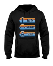 Vintage Faith Weights And Protein Shakes Shirt Hooded Sweatshirt thumbnail