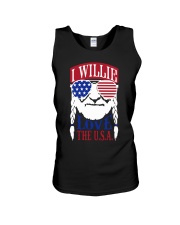 American Flag I Willie Love The Usa Shirt Unisex Tank thumbnail