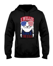American Flag I Willie Love The Usa Shirt Hooded Sweatshirt thumbnail