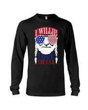 American Flag I Willie Love The Usa Shirt Long Sleeve Tee thumbnail
