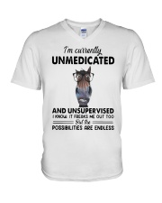 Heifer Im Currently Unmedicated Unsupervise Shirt V-Neck T-Shirt thumbnail