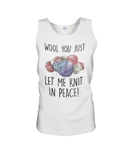 Wool You Just Let Me Knit In Peace Shirt Unisex Tank thumbnail