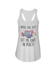 Wool You Just Let Me Knit In Peace Shirt Ladies Flowy Tank thumbnail