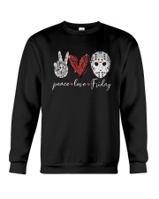 Saw Peace Love Friday Shirt Crewneck Sweatshirt thumbnail