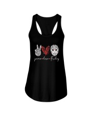 Saw Peace Love Friday Shirt Ladies Flowy Tank thumbnail