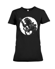 Godzilla Playing Guitar Shirt Premium Fit Ladies Tee thumbnail