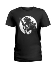 Godzilla Playing Guitar Shirt Ladies T-Shirt thumbnail