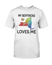 Lgbt My Boyfriend In New York Loves Me Shirt Classic T-Shirt front